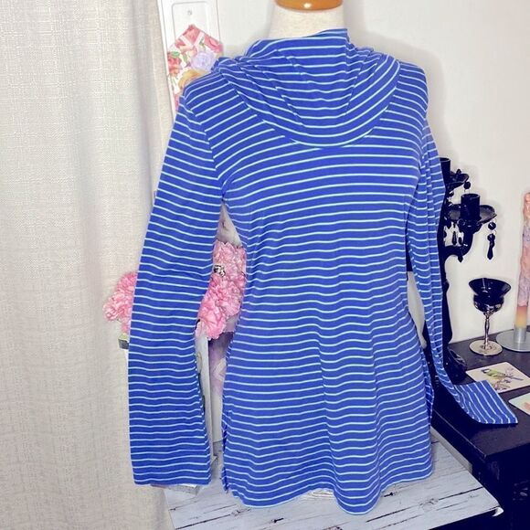 🌷 Columbia🌷 Omni Wick Advanced Evaporation Striped Long Hooded Top - Picture 3 of 9